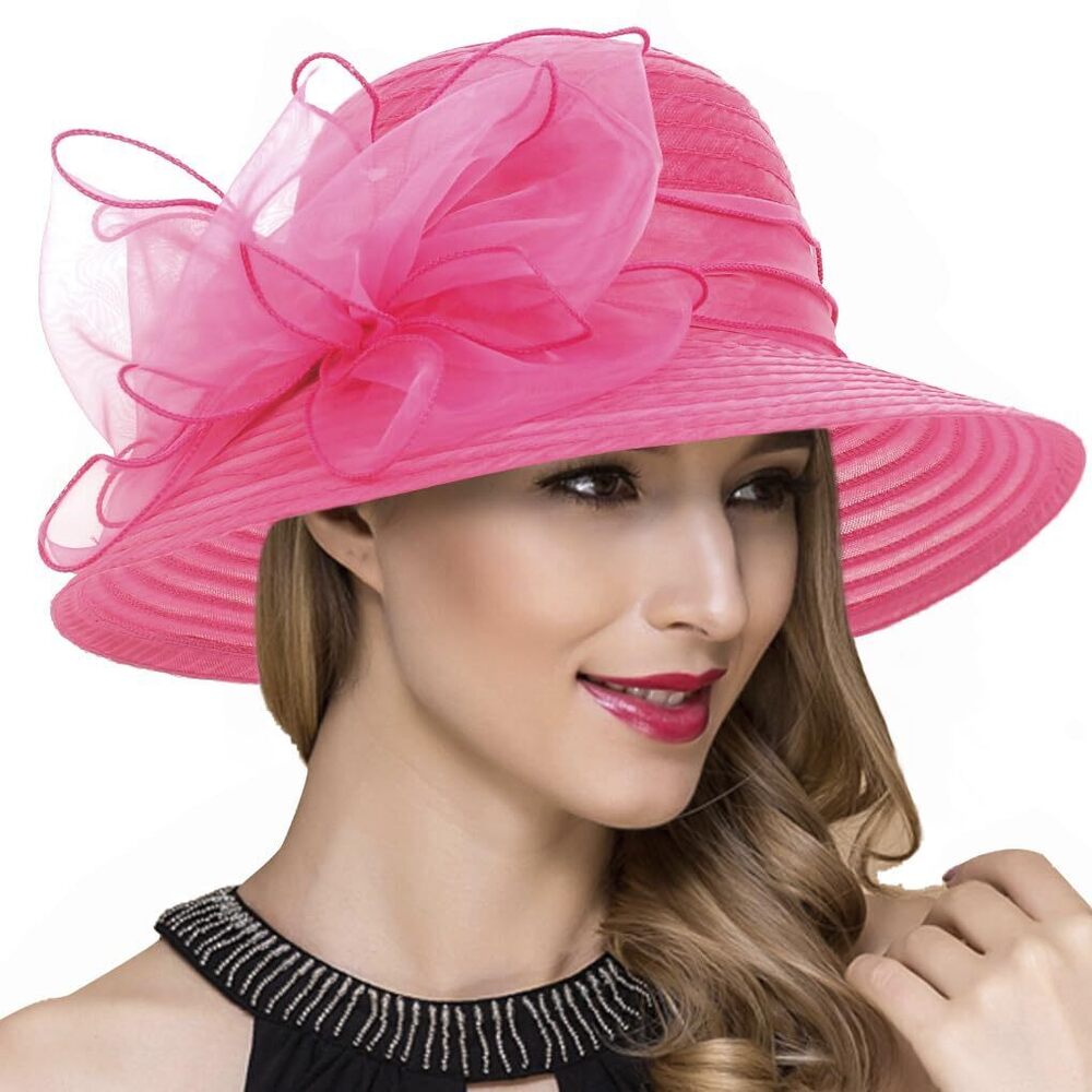 1762 Women Derby Church Dress Bucket Hat Fascinators Bridal Tea Party